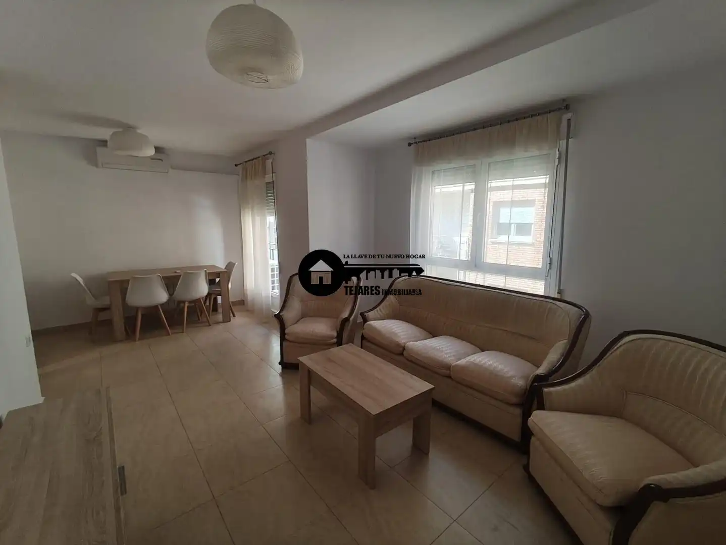 Wohnzimmer von Wohnung zur Miete in Albacete mit Klimaanlage, Heizung und Möbliert
