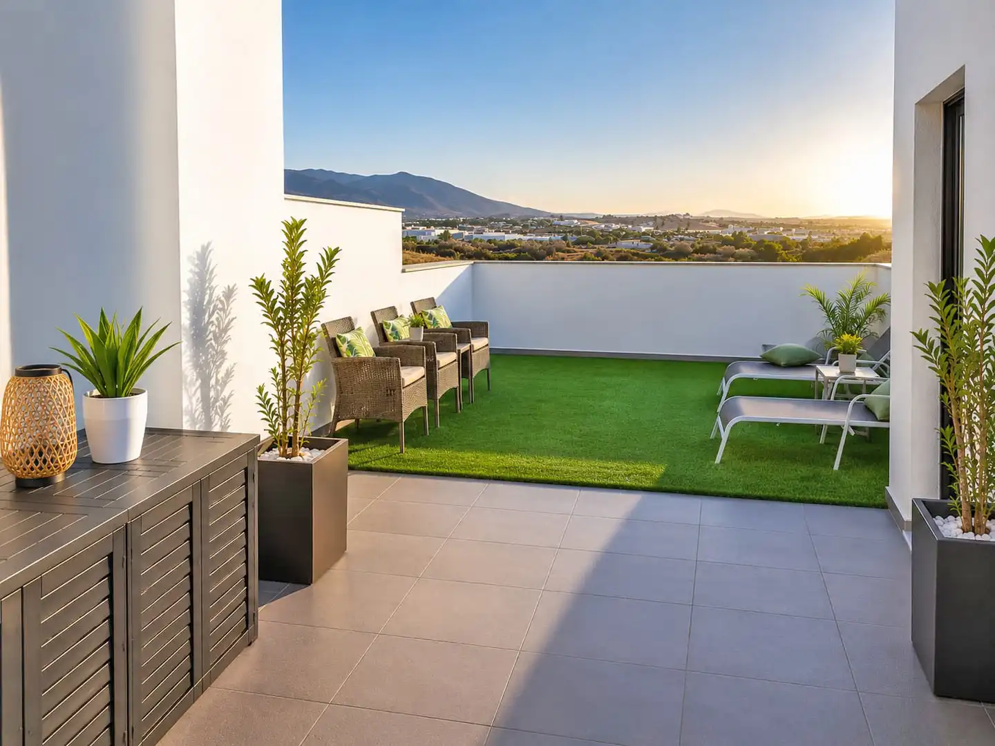 Terrassa de Casa adosada en venda en Alhaurín de la Torre amb Aire condicionat, Calefacció i Jardí privat