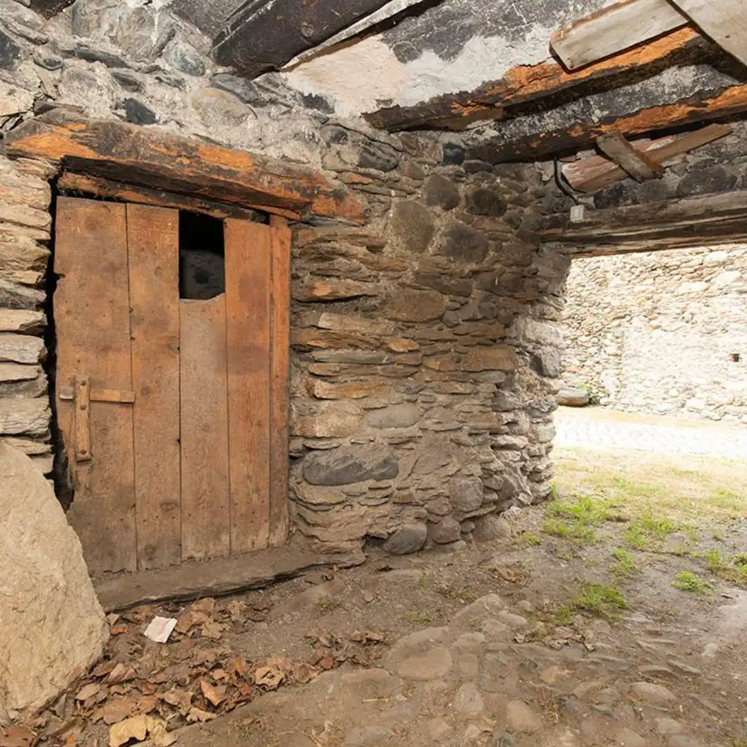Vista exterior de Finca rústica en venda en Benasque amb Jardí privat
