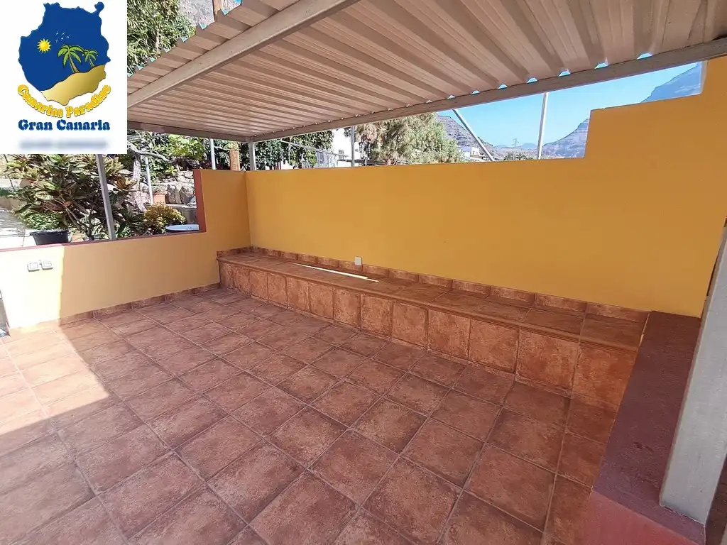 Terrasse von Wohnung zum Verkauf in Mogán mit Privatgarten und Terrasse