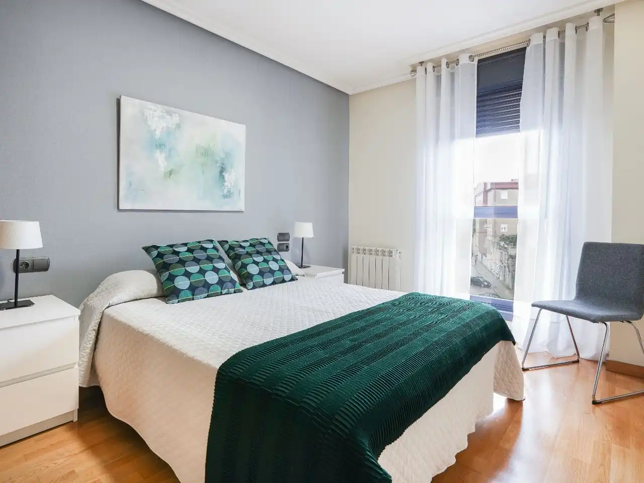 Bedroom of Flat for rent in Vigo   with Balcony