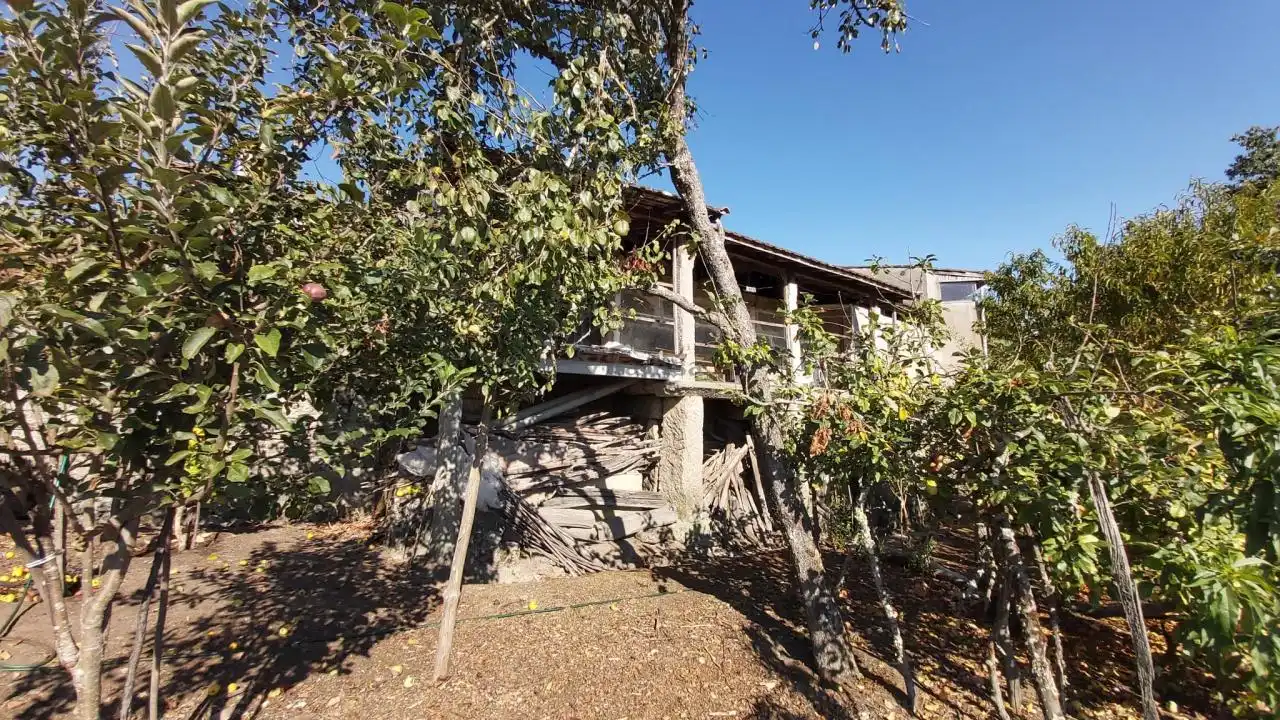 Vista exterior de Casa o xalet en venda en San Cristovo de Cea amb Calefacció, Jardí privat i Terrassa