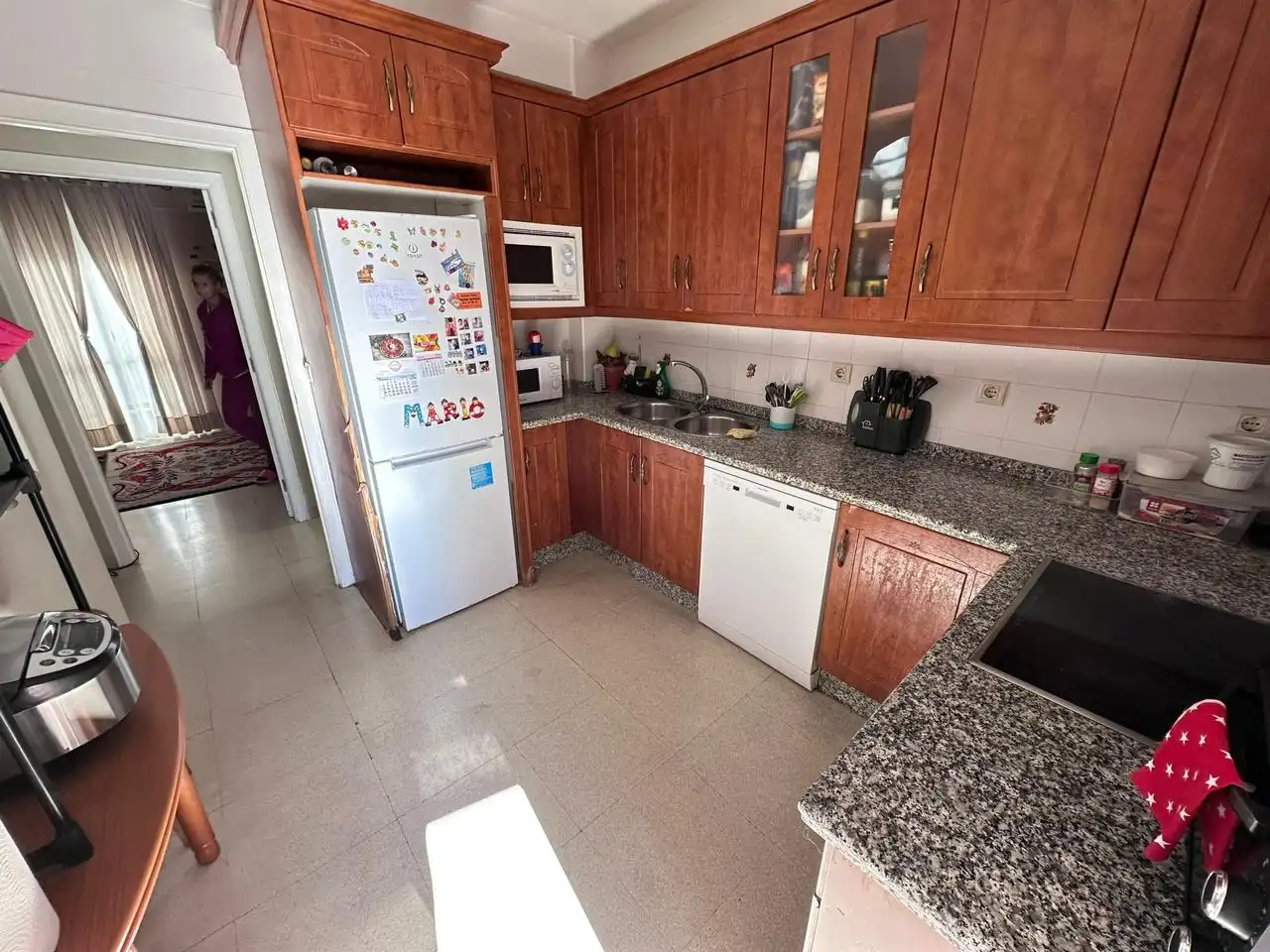 Küche von Wohnung zum Verkauf in Zafra mit Klimaanlage und Möbliert