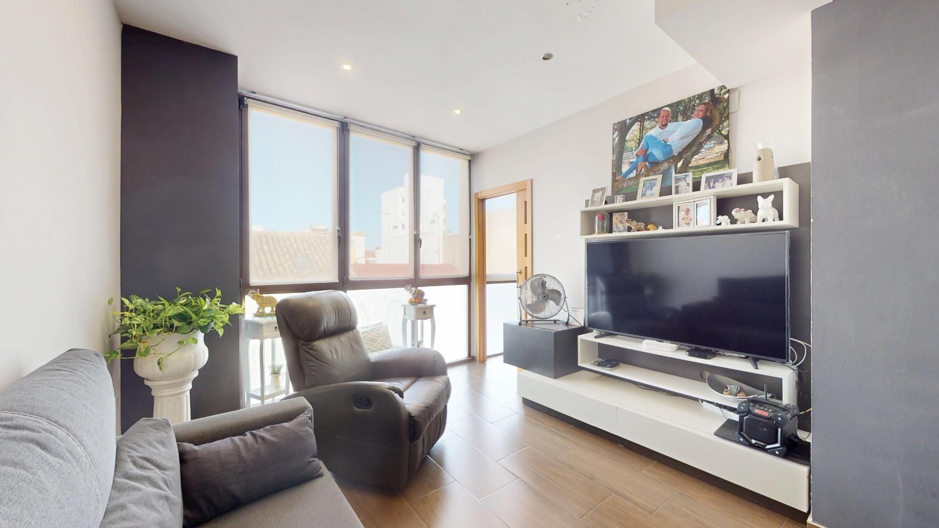 Sala de estar de Apartamento en venta en Sagunto / Sagunt con Aire acondicionado, Calefacción y Balcón