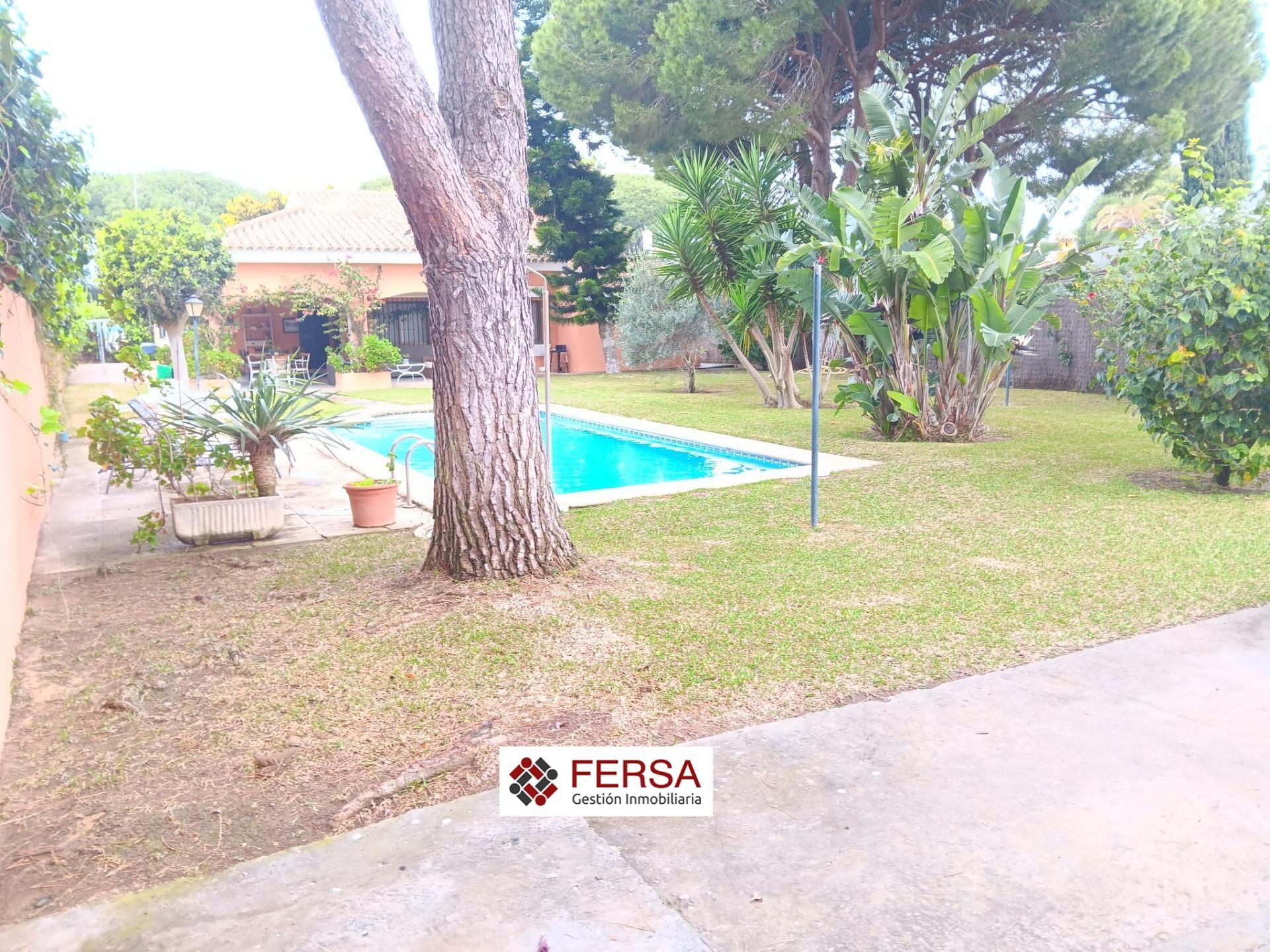 Garden of House or chalet to rent in El Puerto de Santa María  with Air Conditioner, Heating and Private garden