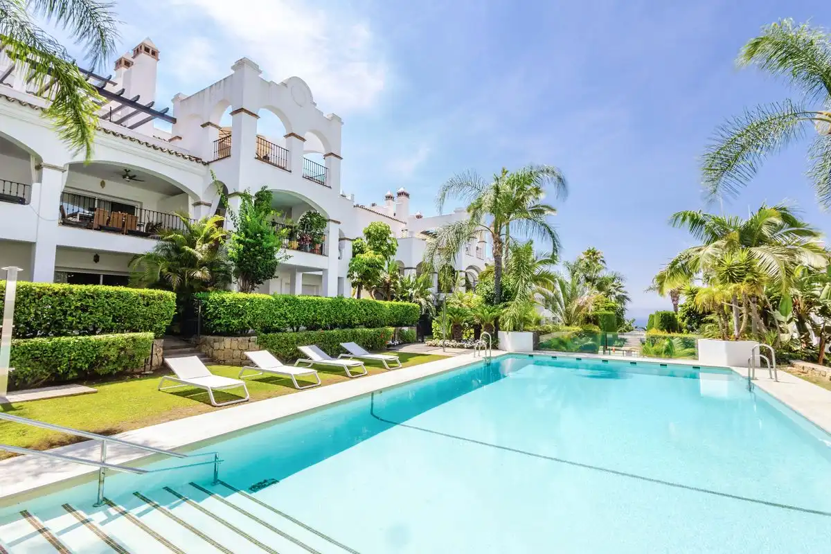 Exterior view of Duplexes for sale in Marbella  with Air Conditioner, Heating and Private garden