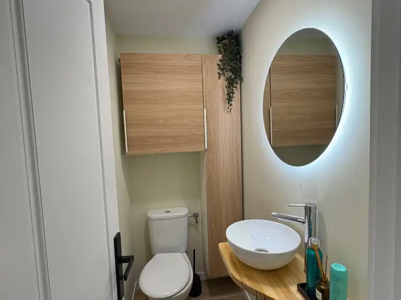 Badezimmer von Wohnung zum Verkauf in Medio Cudeyo mit Balkon