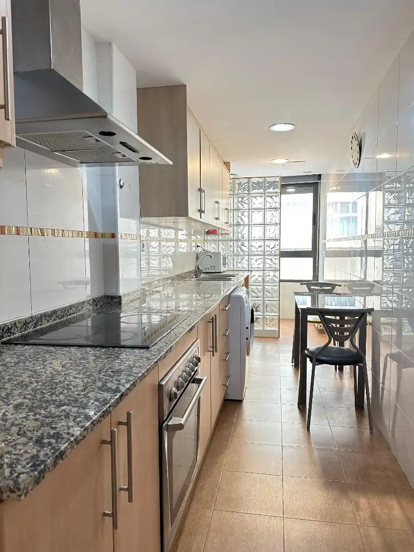 Kitchen of Flat for rent in Vila-real  with Air Conditioner, Heating and Furnished