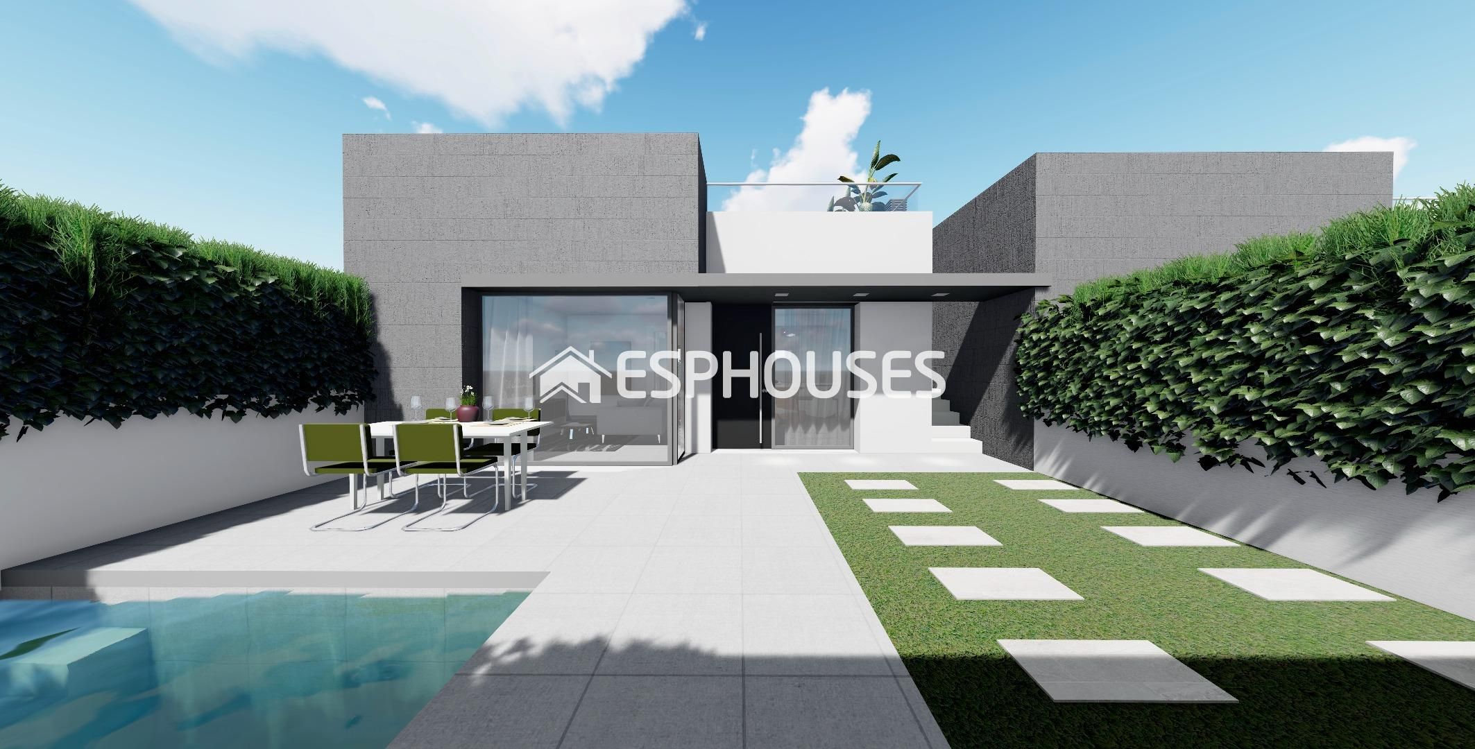 Exterior view of Single-family semi-detached for sale in Pulpí  with Terrace, Swimming Pool and Balcony