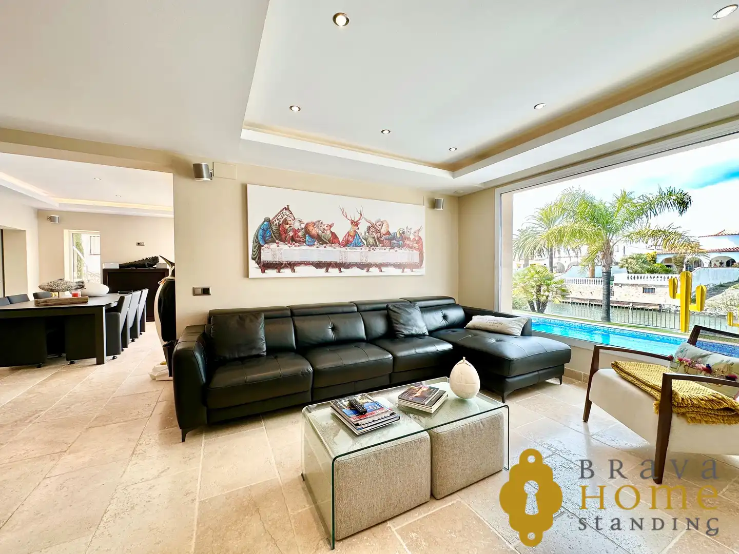 Living room of Houses for sale in Empuriabrava  with Air Conditioner, Heating and Private garden
