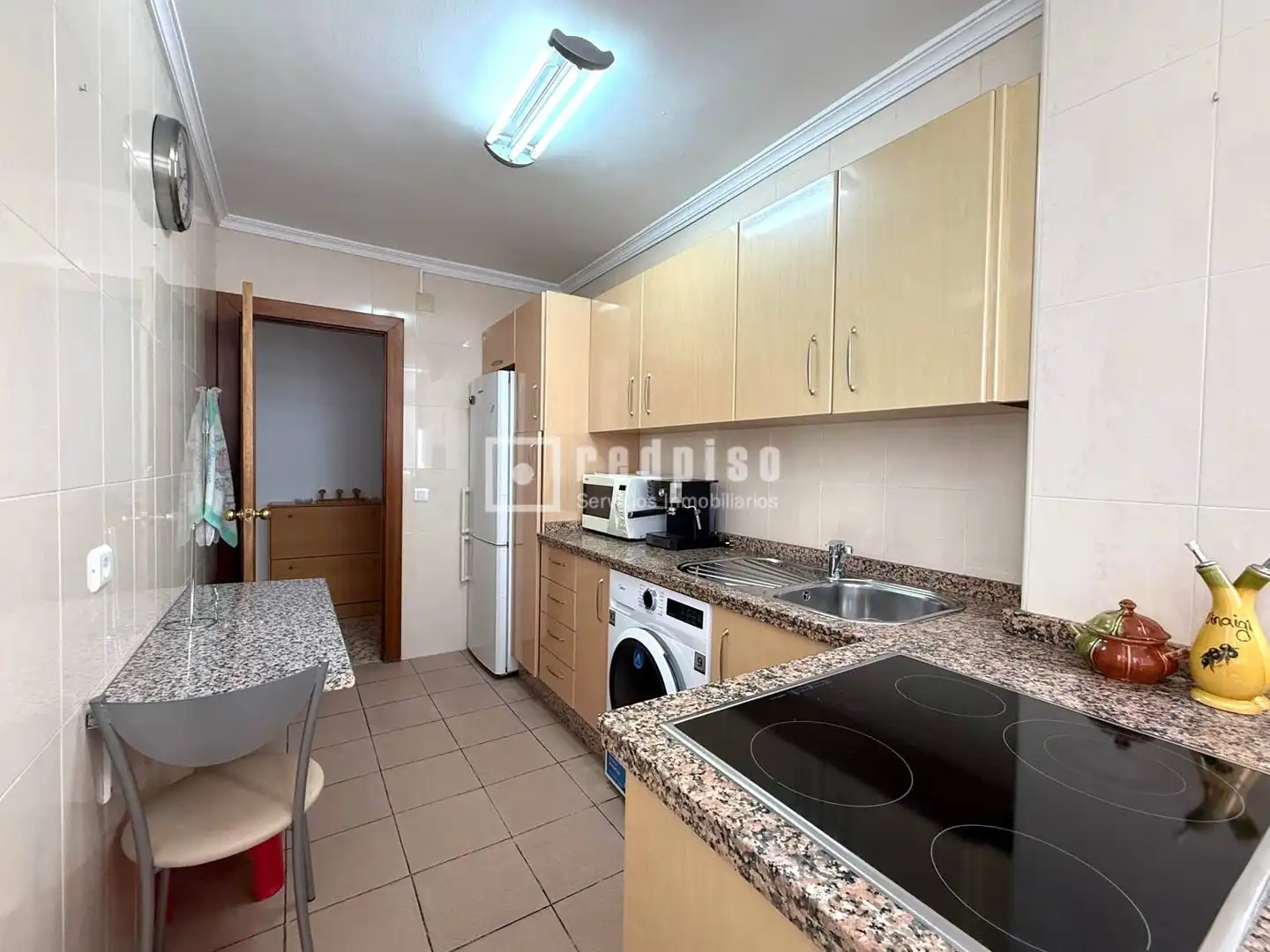 Küche von Wohnung zur Miete in Málaga mit Klimaanlage, Terrasse und Möbliert
