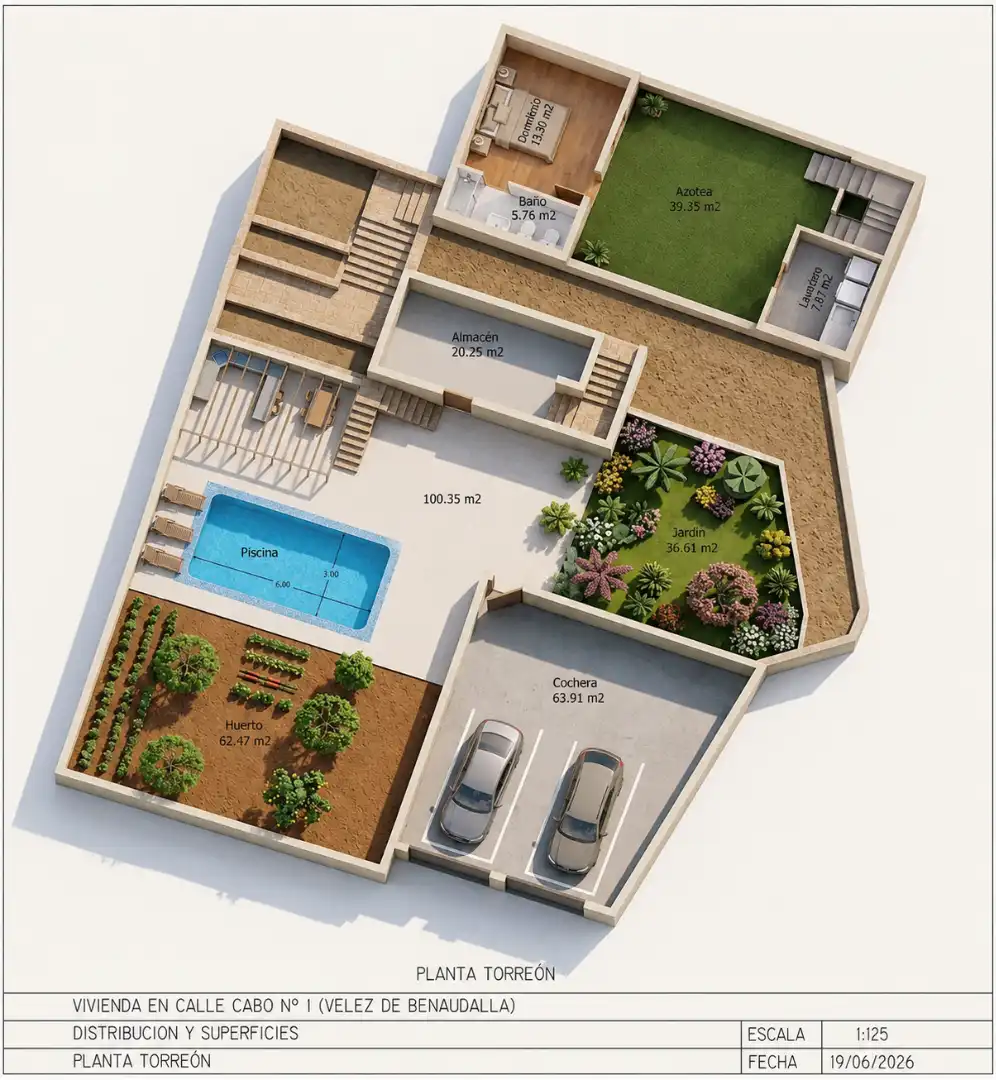 Einfamilien-Reihenhaus zum Verkauf in Vélez de Benaudalla mit Privatgarten, Terrasse und Möbliert