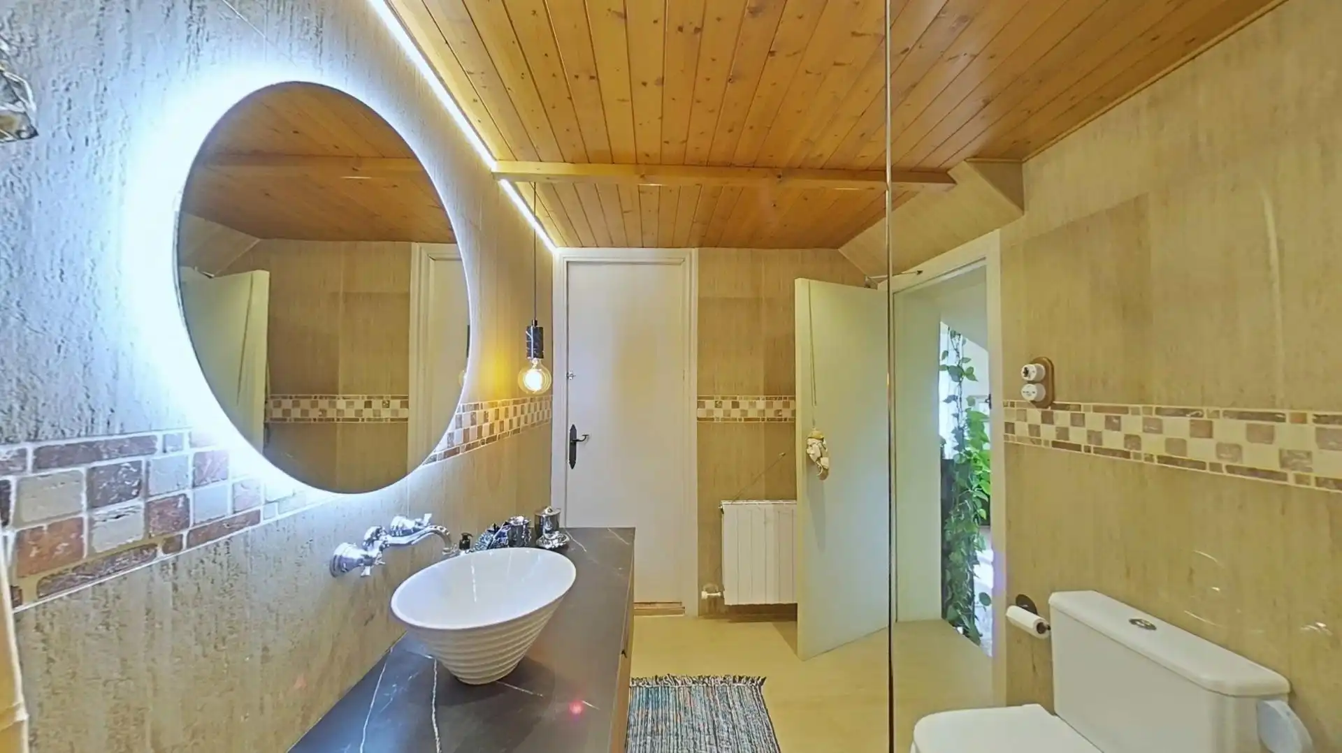 Baño de Casa o chalet en venta en L'Ametlla del Vallès con Aire acondicionado, Calefacción y Jardín privado