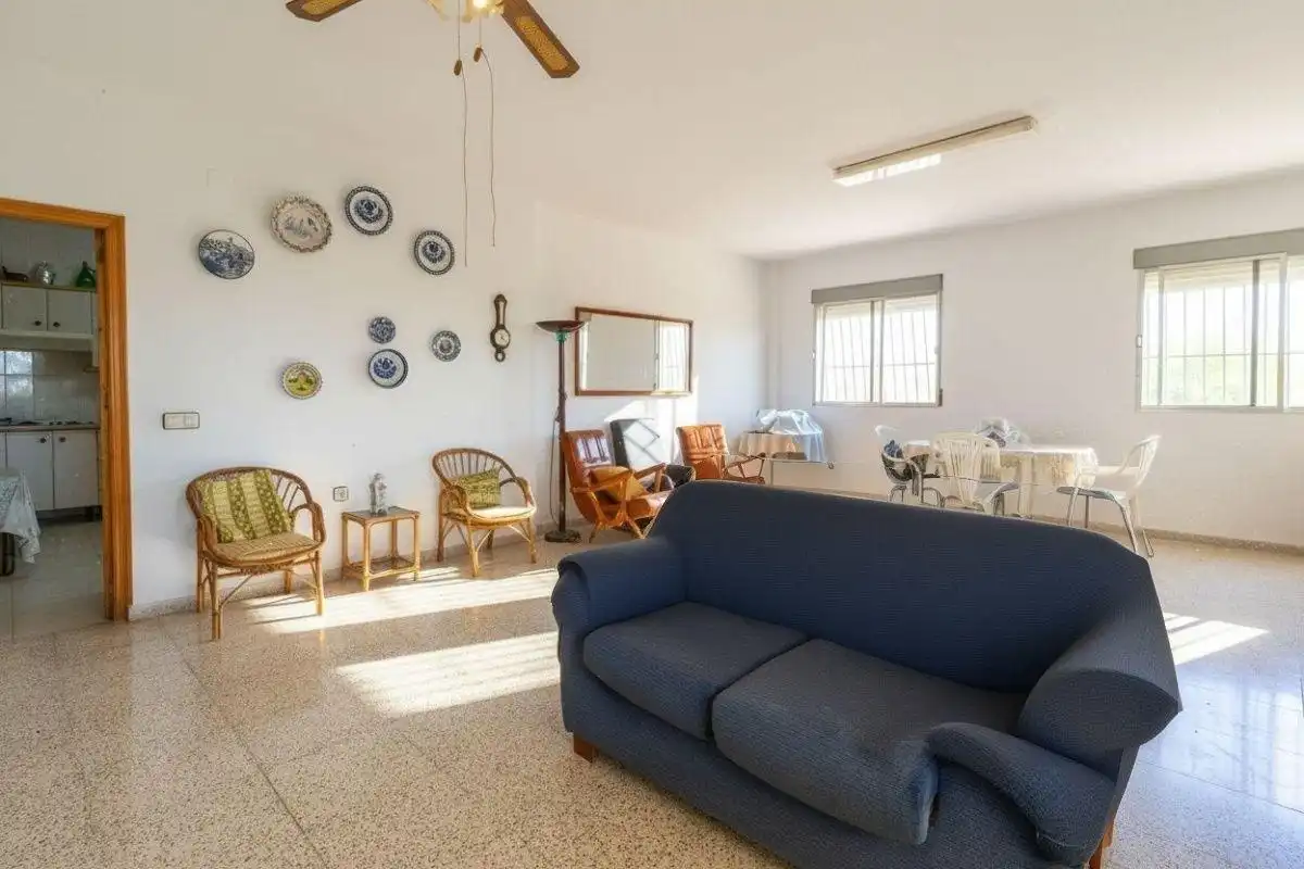 Sala de estar de Finca rústica en venta en Abarán con Terraza y Amueblado