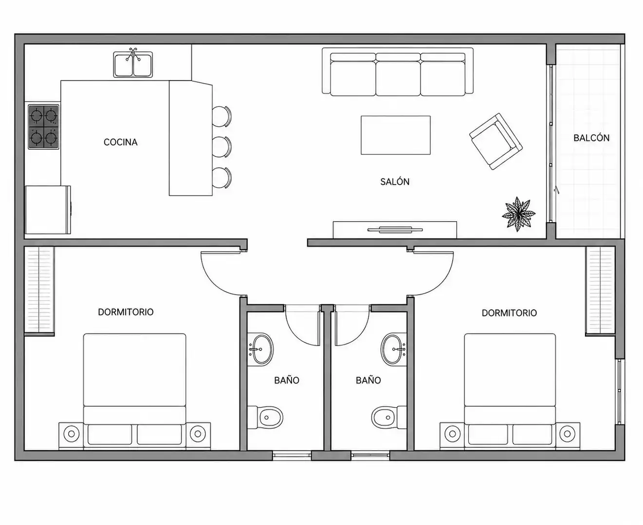 Wohnung zum Verkauf in Marbella mit Balkon und Gemeinschaftspool