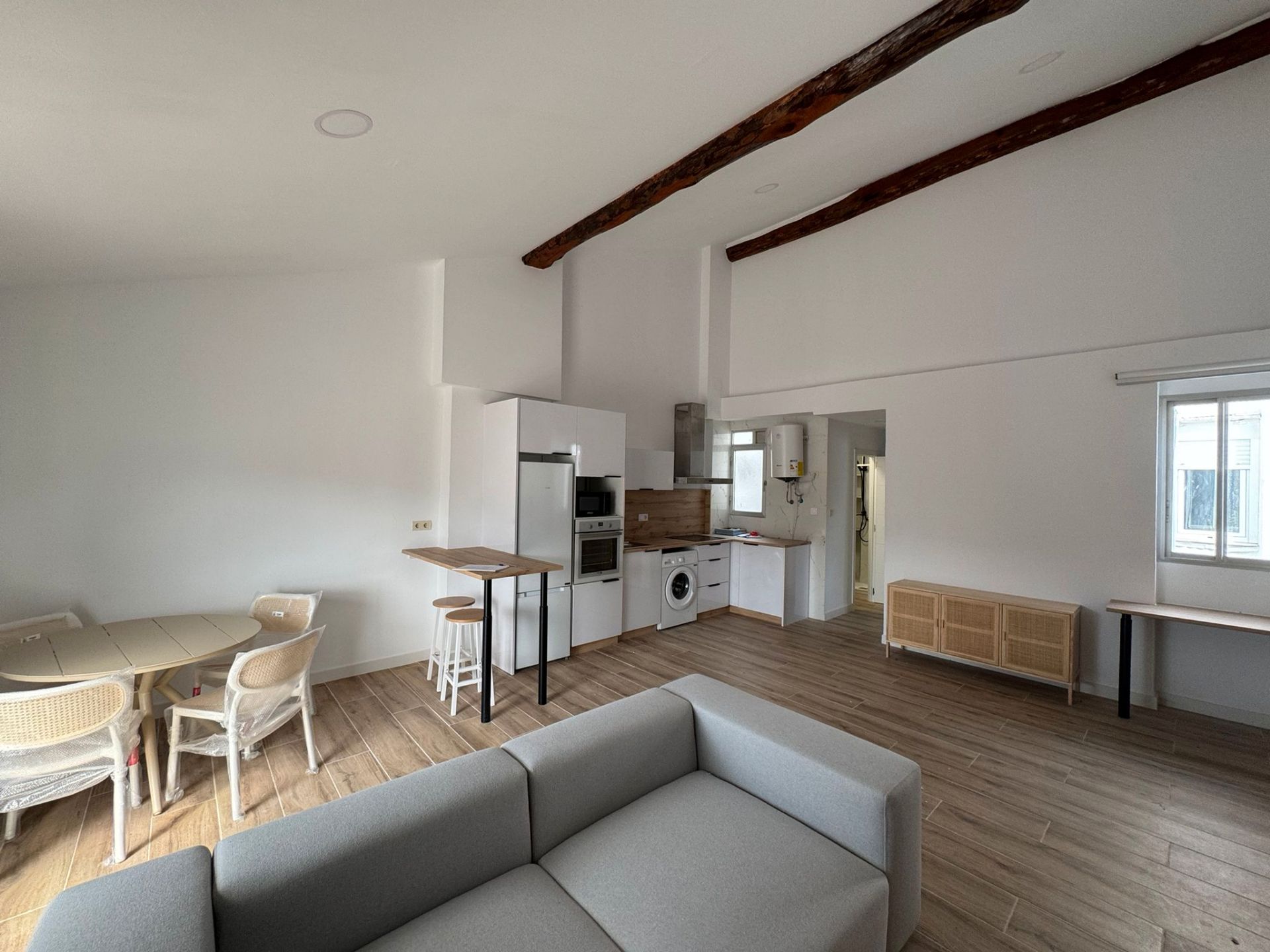 Living room of Attic for sale in Alcoy / Alcoi  with Terrace, Furnished and Oven