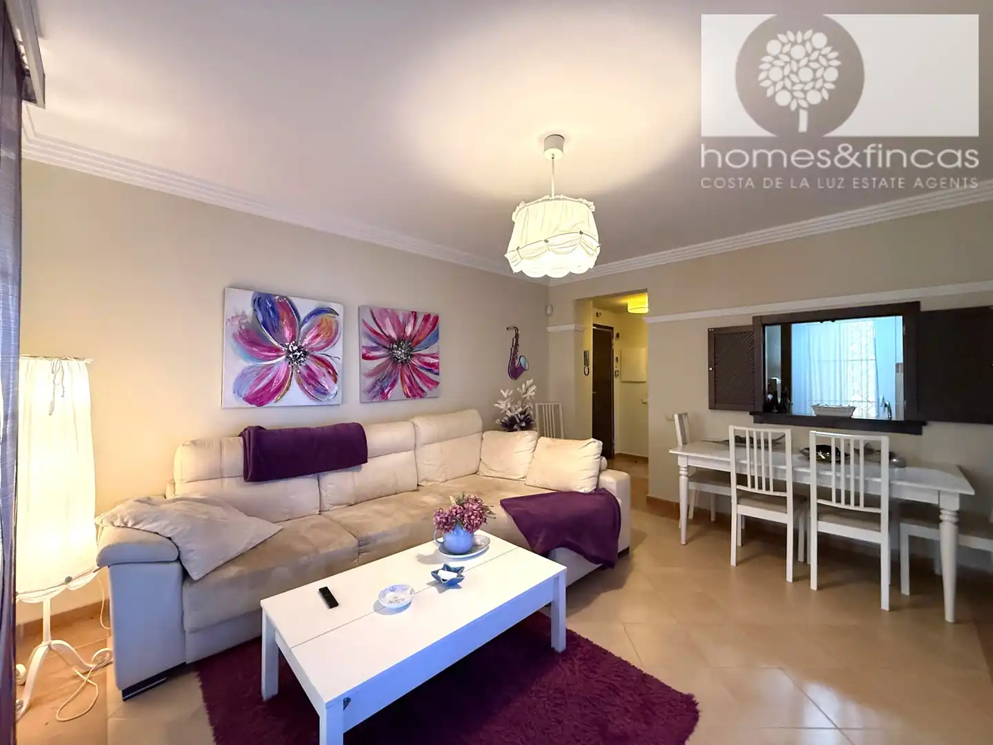 Living room of Flat for sale in Ayamonte  with Air Conditioner, Terrace and Furnished