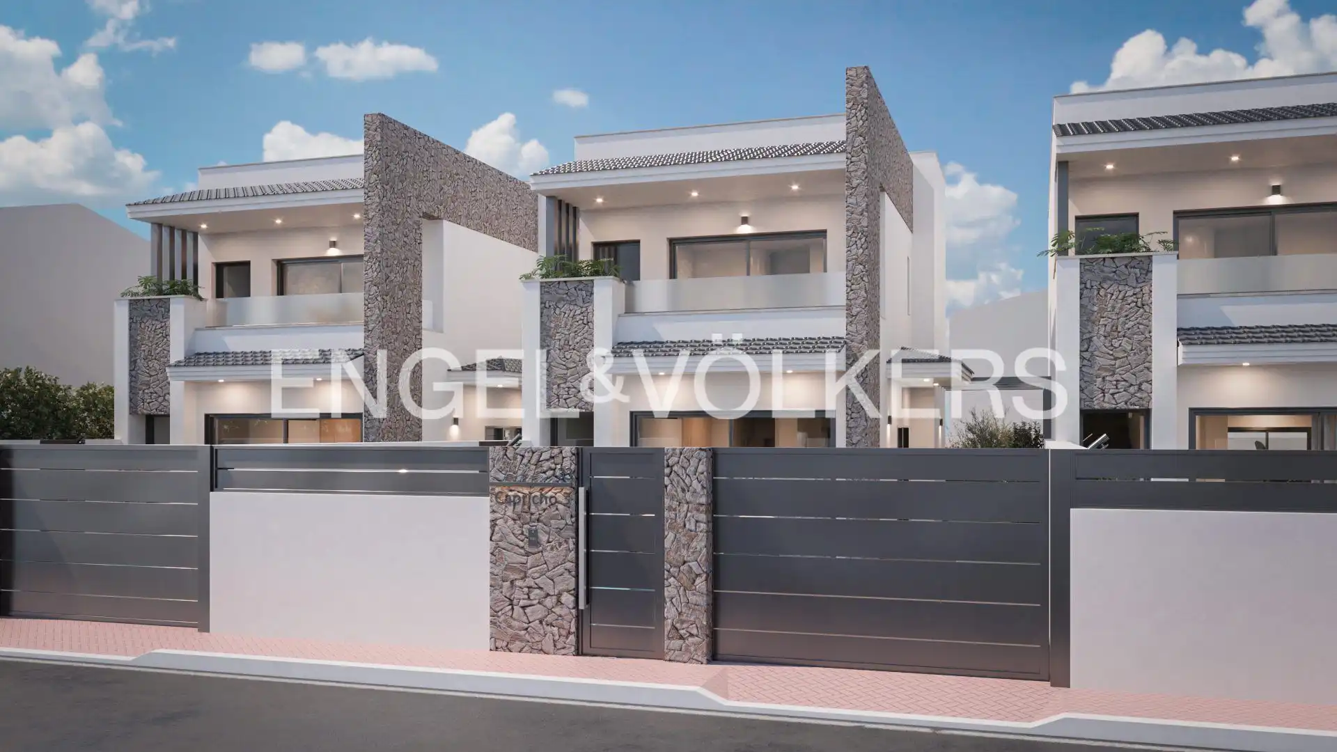 Außenansicht von Haus oder Chalet zum Verkauf in San Pedro del Pinatar mit Klimaanlage, Heizung und Privatgarten