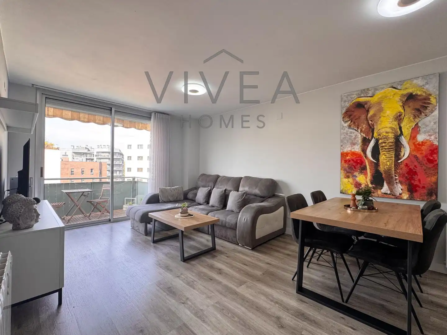 Sala de estar de Ático en venta en Terrassa con Aire acondicionado, Calefacción y Parquet
