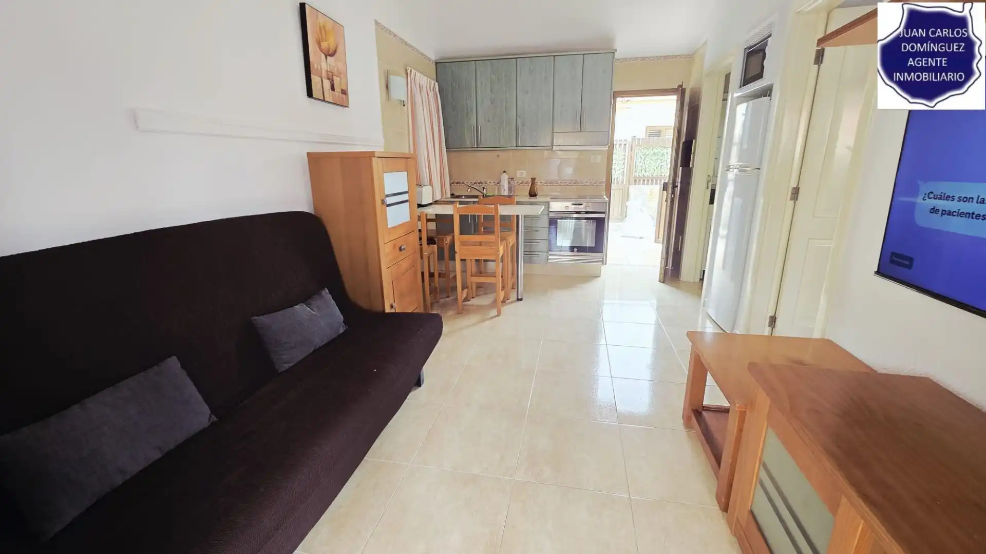Sala d'estar de Casa o xalet de lloguer en San Bartolomé de Tirajana amb Aire condicionat, Terrassa i Moblat