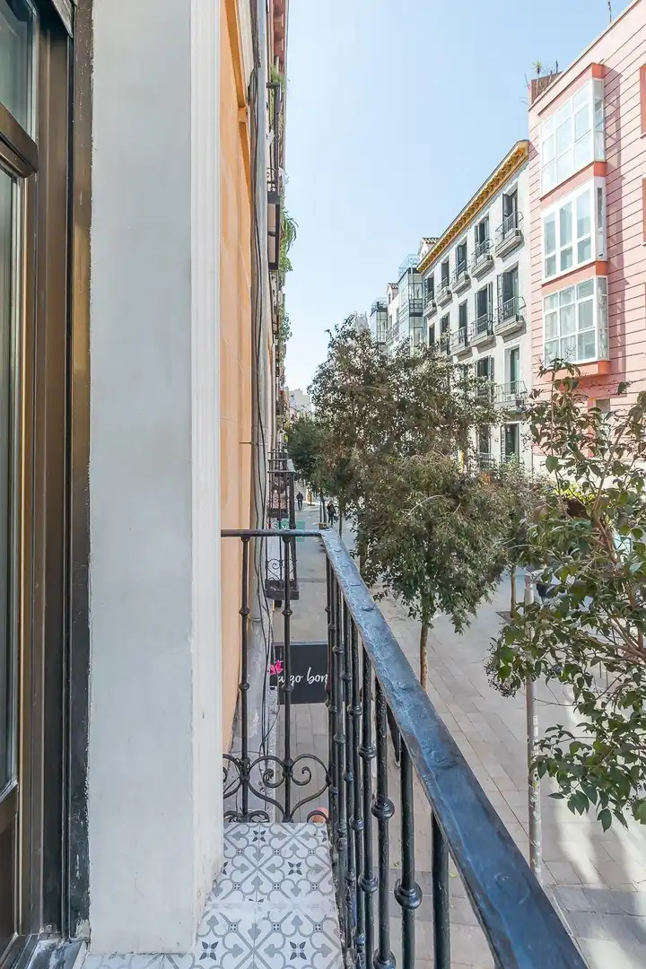 Terraza de Apartamento de alquiler en Madrid con Aire acondicionado, Calefacción y Amueblado