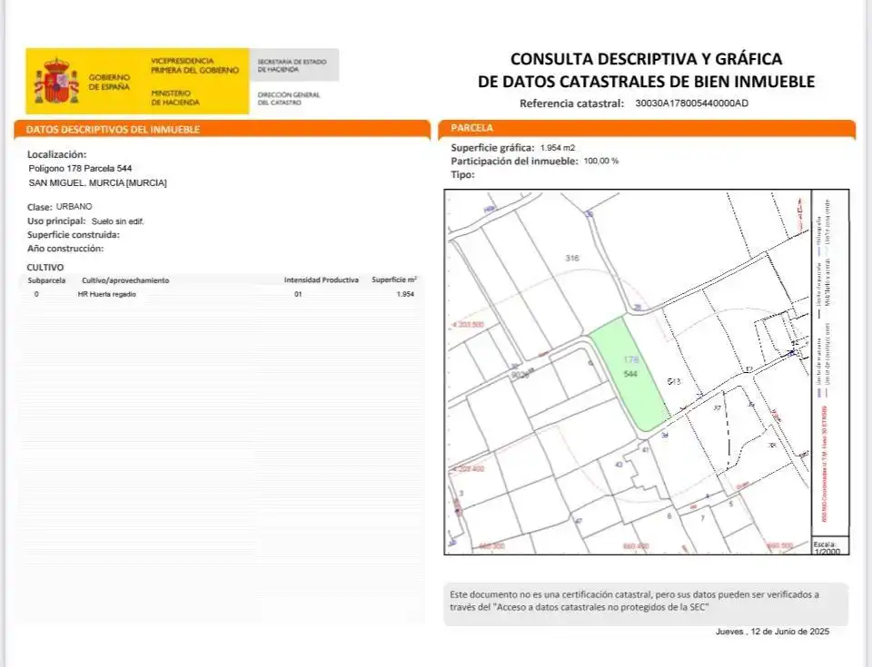 Vista exterior de Residencial en venta en Murcia
