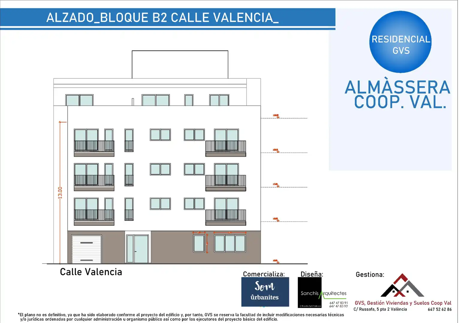 Außenansicht von Wohnung zum Verkauf in Almàssera mit Terrasse, Abstellraum und Gemeinschaftspool