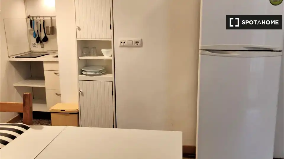 Cocina de Estudio para compartir en Barcelona con Aire acondicionado, Calefacción y Terraza