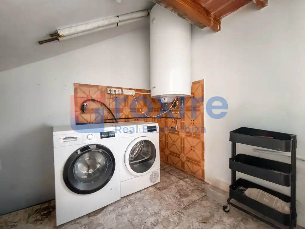 Kitchen of Houses for rent in Sant Antoni de Portmany  with Air Conditioner, Private garden and Terrace