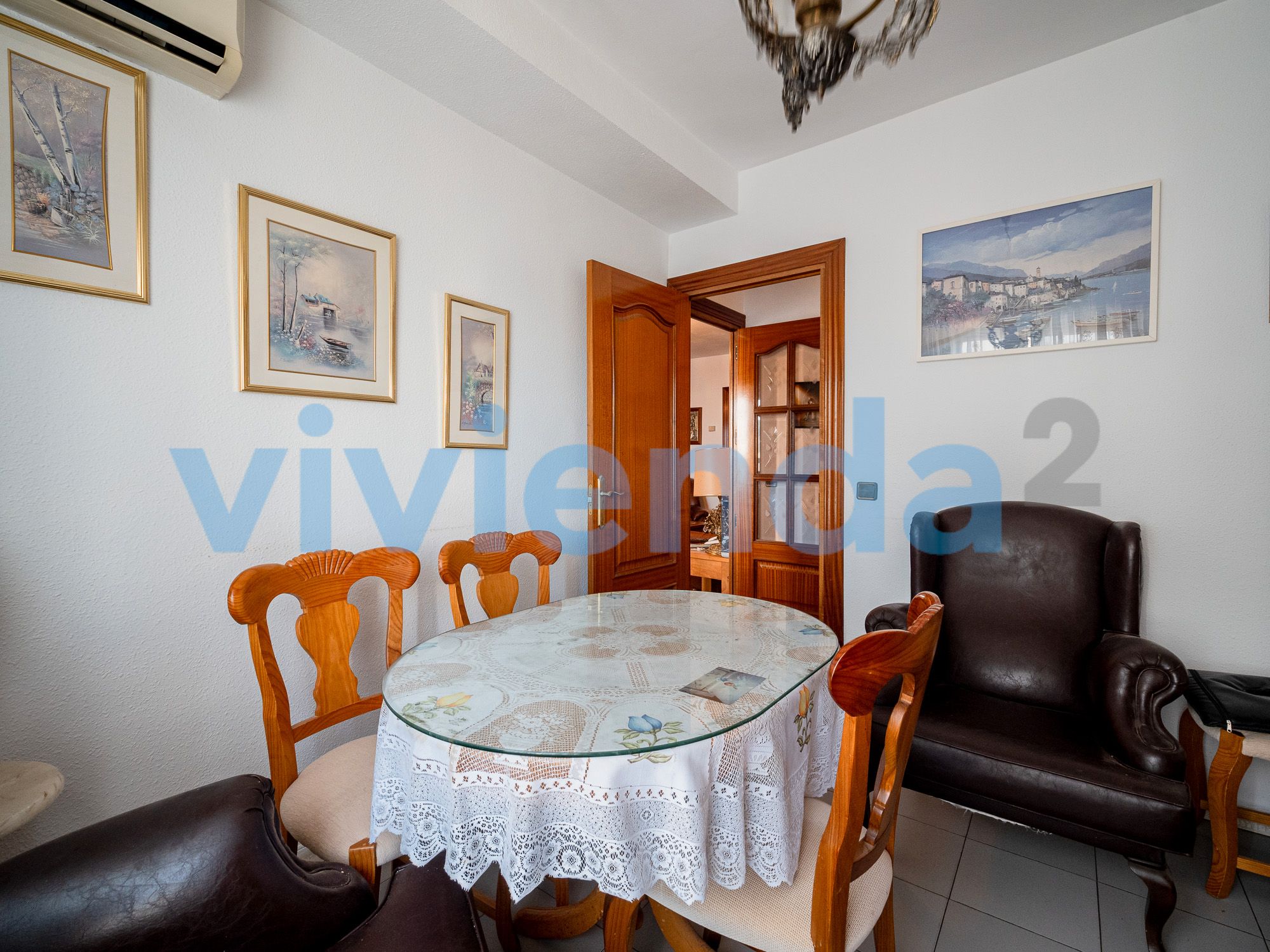 Dining room of Flat for sale in  Madrid Capital  with Air Conditioner, Heating and Terrace