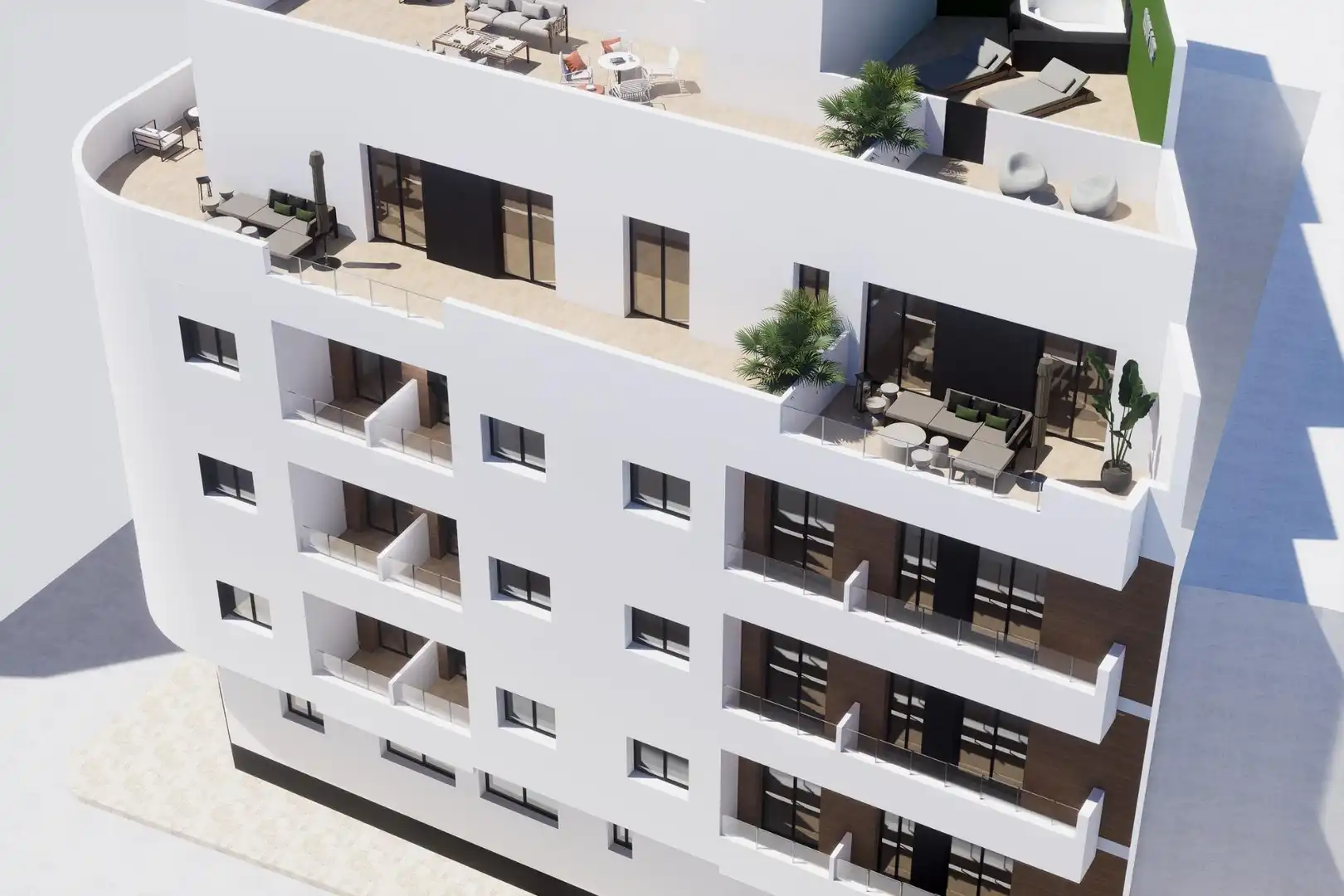 Außenansicht von Erdgeschoss zum Verkauf in Torrevieja mit Terrasse