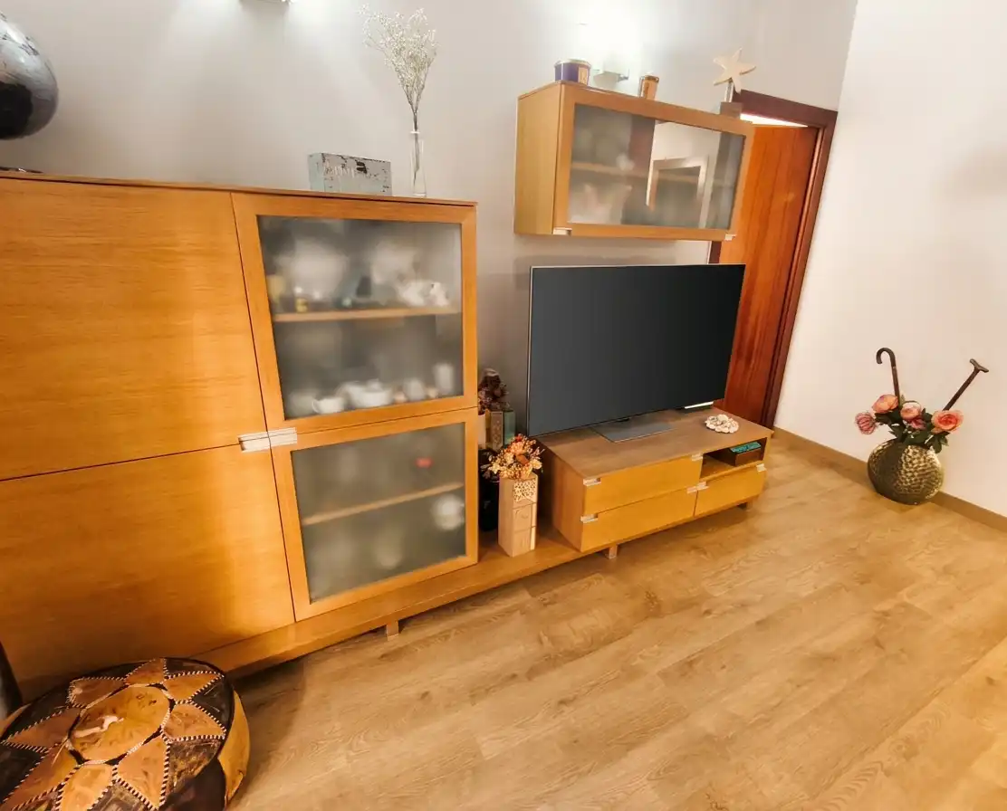 Sala de estar de Piso en venta en Barcelona con Aire acondicionado, Calefacción y Parquet