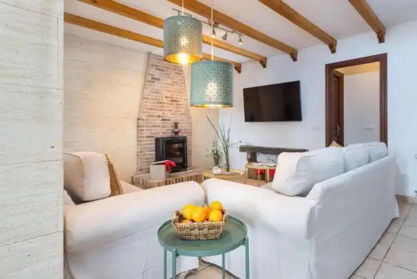 Wohnzimmer von Haus oder Chalet zum Verkauf in Alcúdia mit Klimaanlage, Heizung und Privatgarten