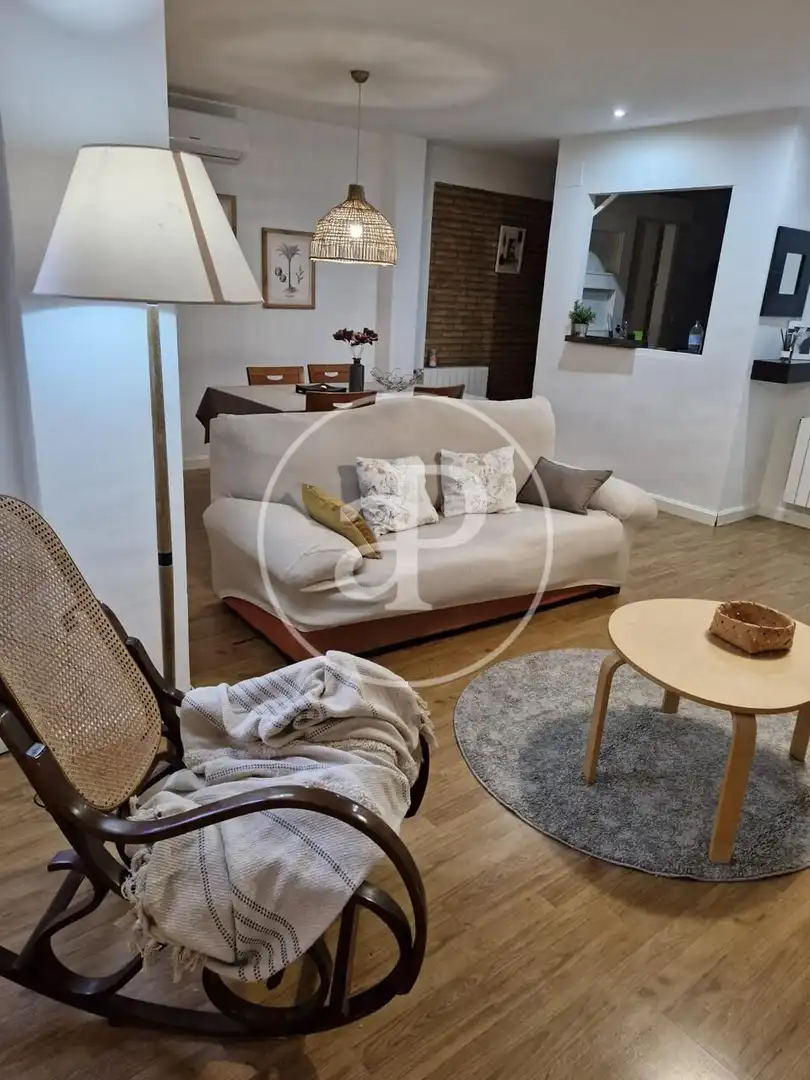 Sala d'estar de Pis de lloguer en Valencia amb Aire condicionat, Calefacció i Moblat