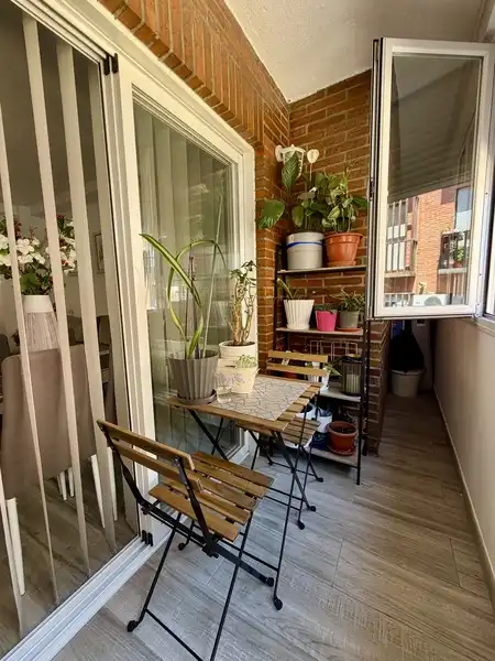 Balcony of Flat for sale in Madrid  with Heating, Terrace and Storage room