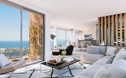 Sala d'estar de Casa o xalet en venda en Benahavís amb Aire condicionat, Terrassa i Piscina