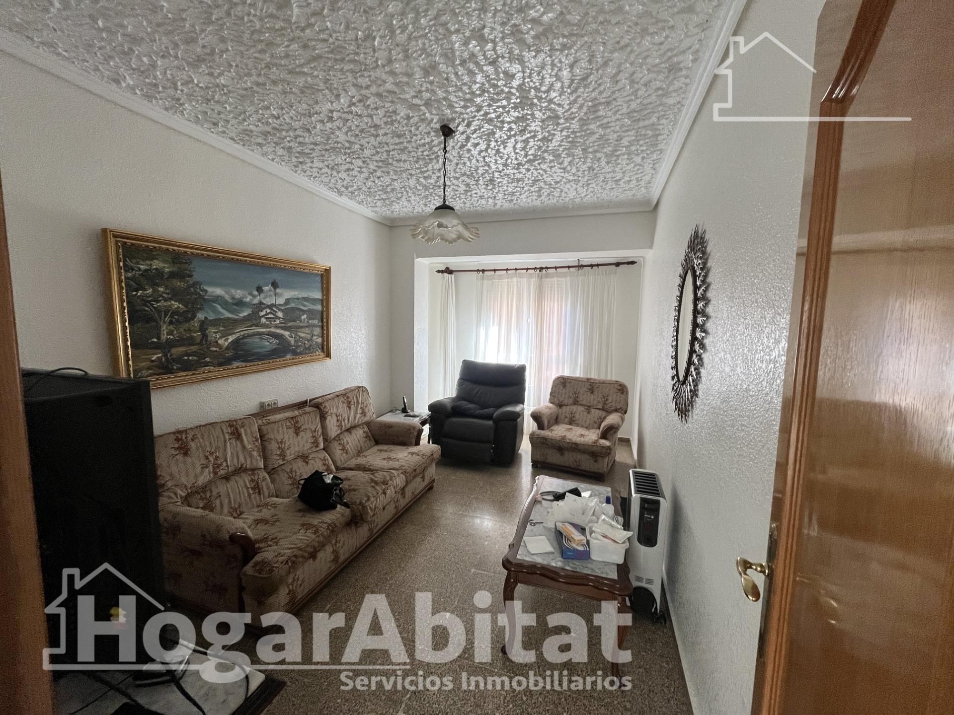 Wohnzimmer von Wohnung zum Verkauf in Sagunto / Sagunt mit Klimaanlage und Balkon