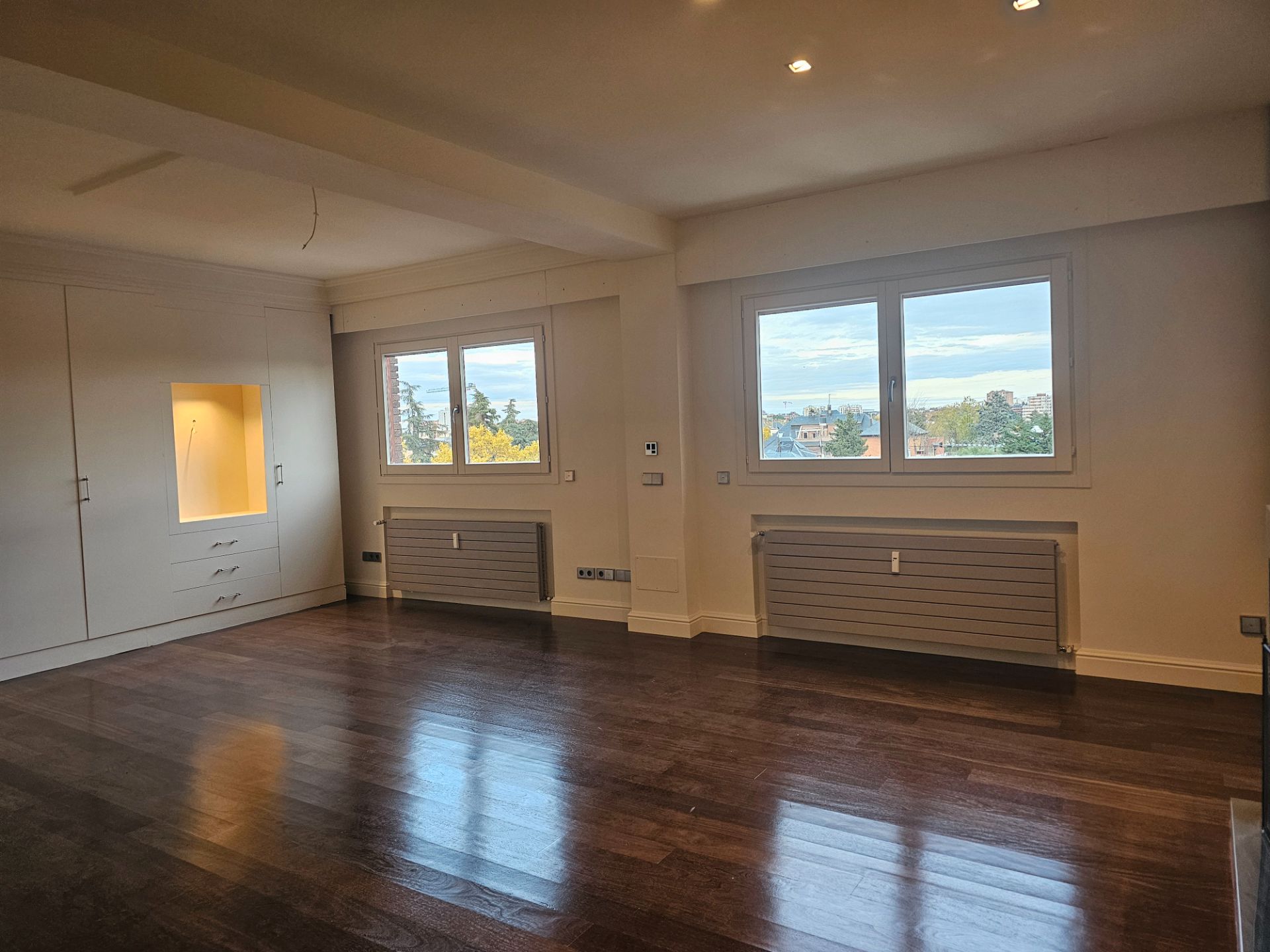 Sala de estar de Dúplex de alquiler en  Madrid Capital con Aire acondicionado, Calefacción y Parquet