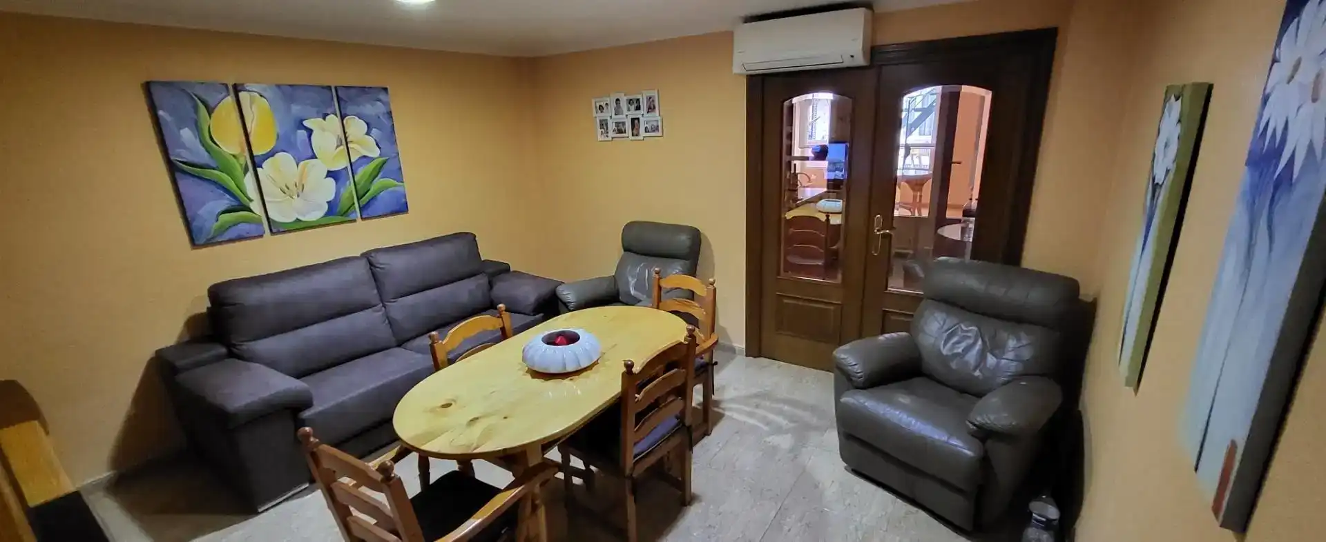 Sala de estar de Piso en venta en Algemesí con Aire acondicionado, Amueblado y Horno