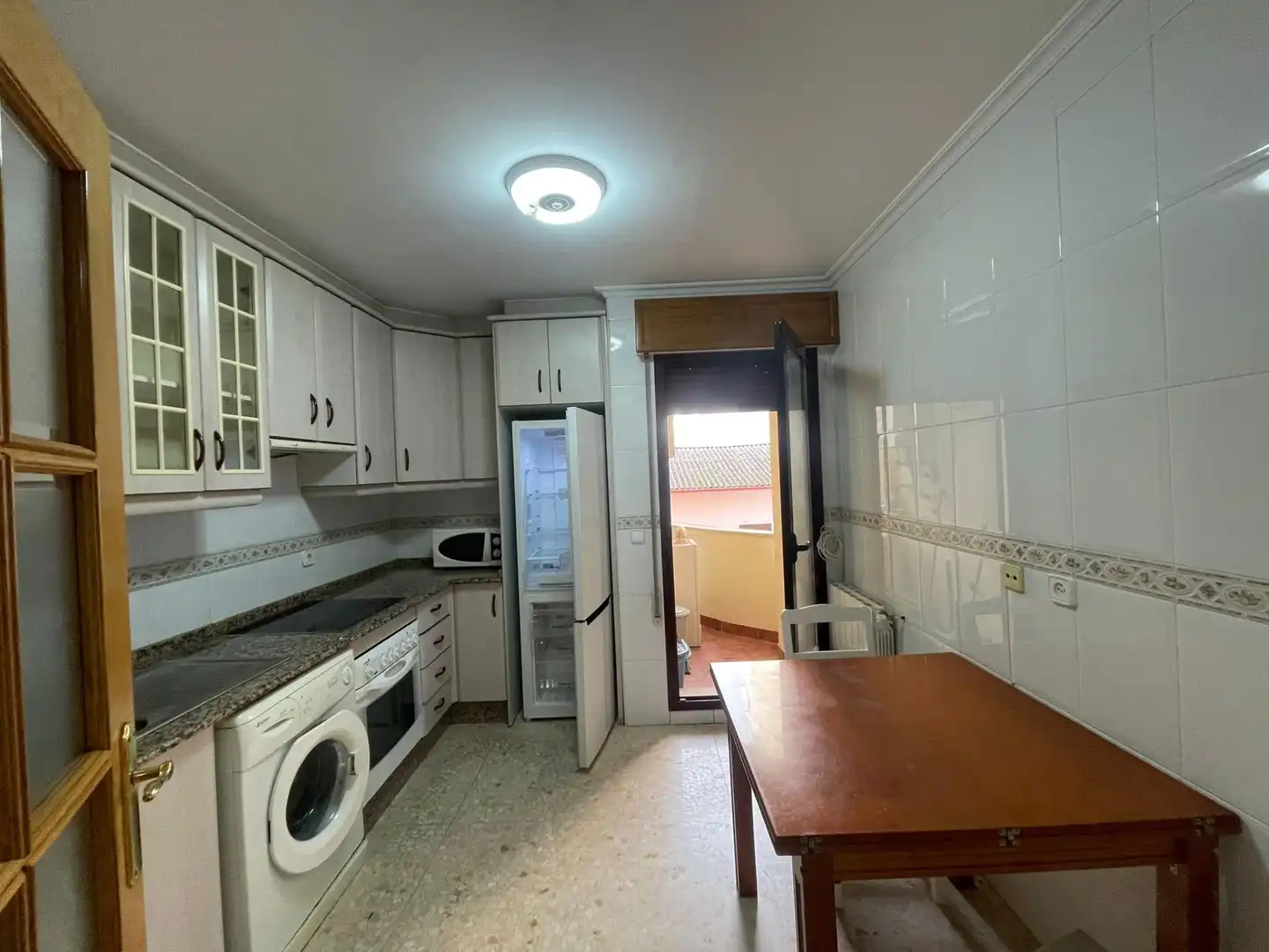 Kitchen of Flat for rent in Cáceres  with Heating, Terrace and Furnished