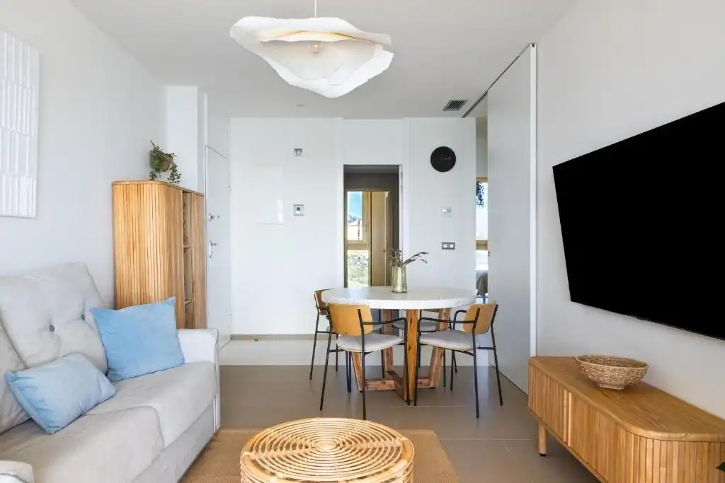 Sala de estar de Piso en venta en Benidorm con Aire acondicionado, Calefacción y Jardín privado