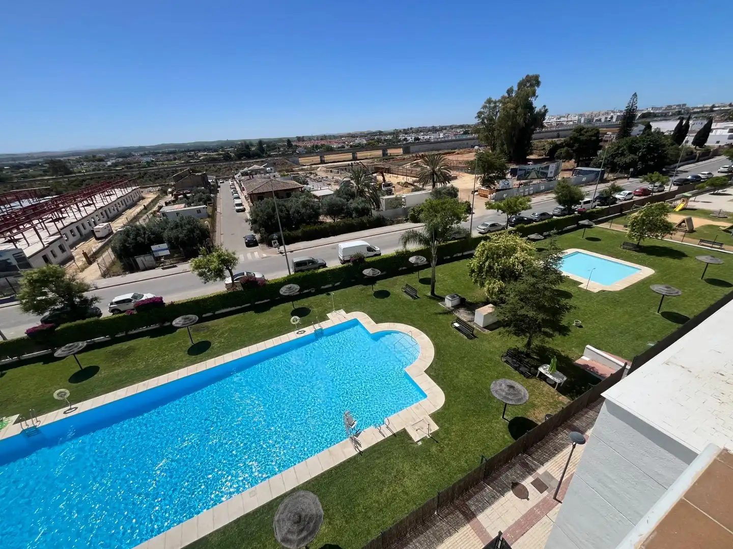Swimming pool of Flat for sale in Jerez de la Frontera  with Air Conditioner, Heating and Private garden