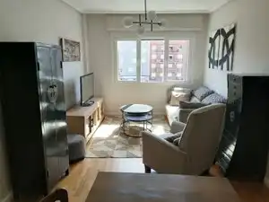 Sala d'estar de Pis de lloguer en Madrid amb Aire condicionat, Jardí privat i Traster