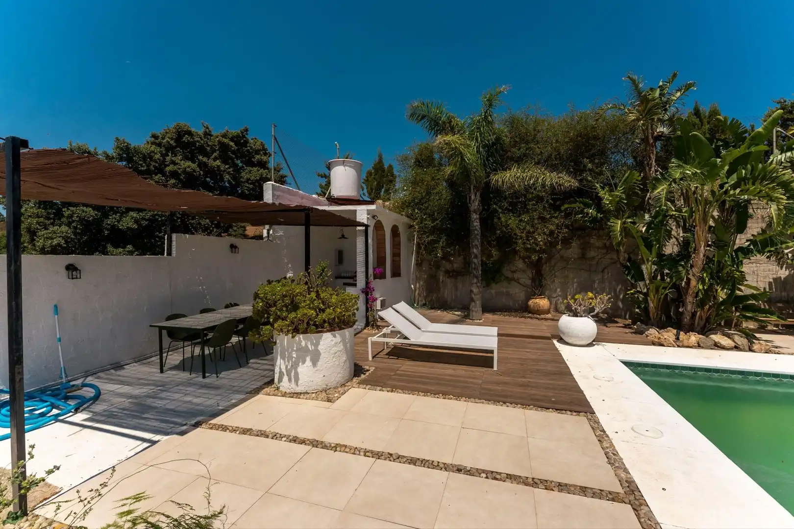 Terraza de Finca rústica en venta en Monda con Aire acondicionado y Piscina