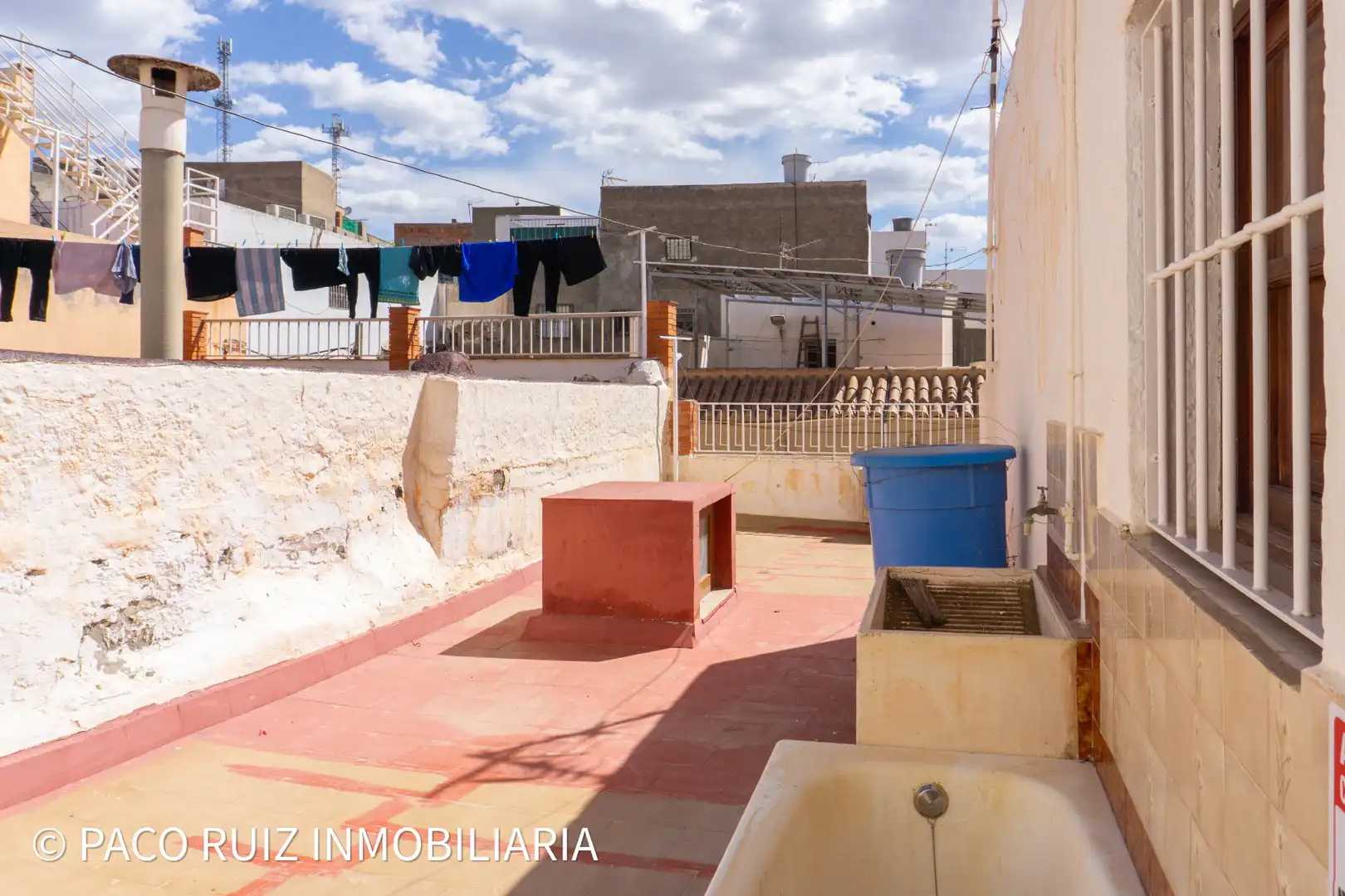 Terrasse von Einfamilien-Reihenhaus zum Verkauf in Tabernas mit Abstellraum, Möbliert und Balkon