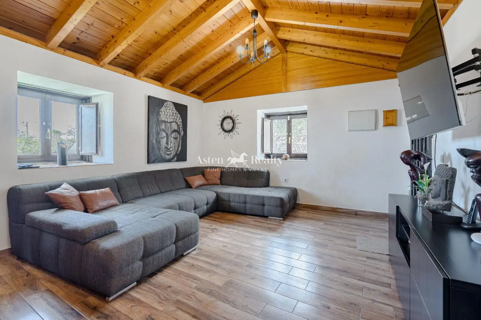 Sala d'estar de Casa o xalet en venda en Guía de Isora amb Terrassa, Traster i Moblat