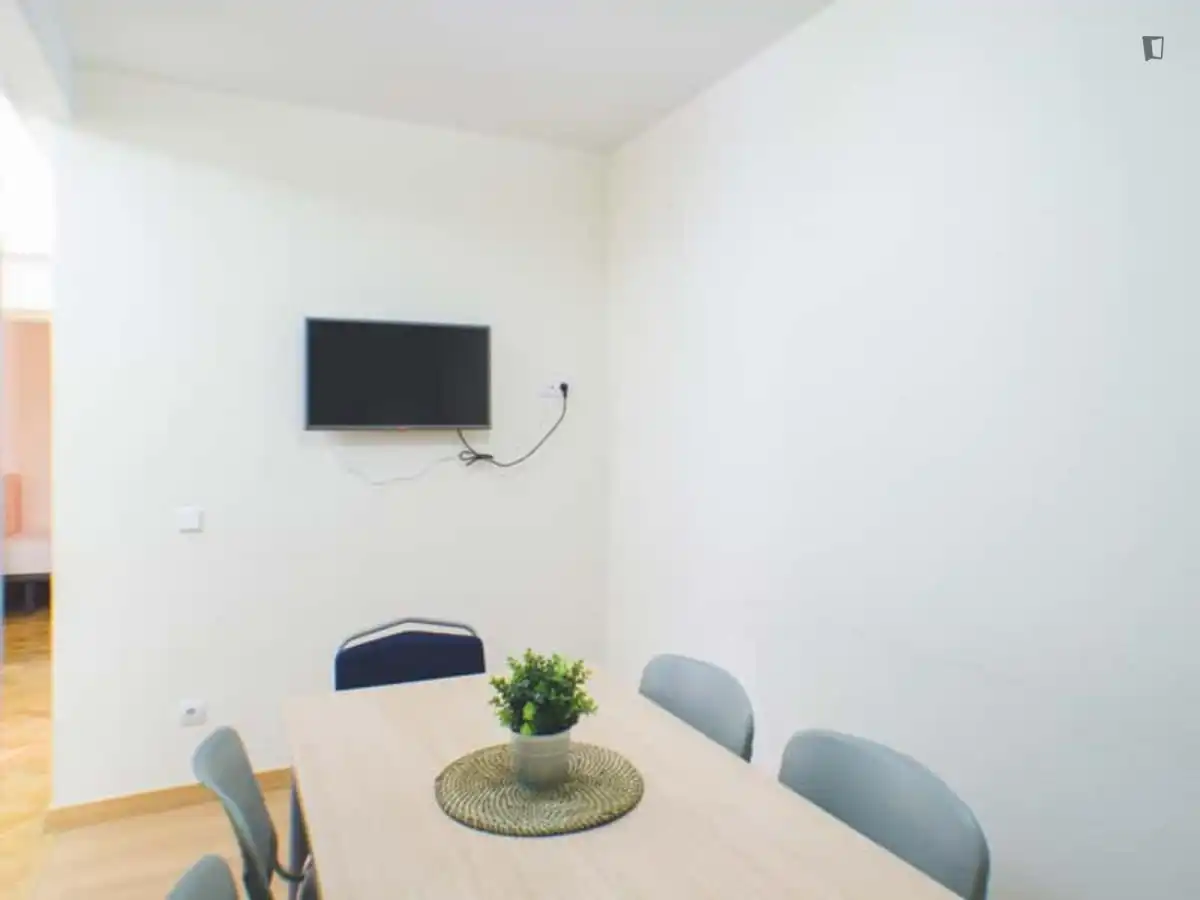 Menjador de Apartament per a compartir en Madrid amb Moblat, Forn i Rentadora