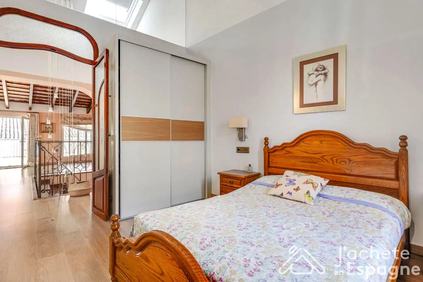 Dormitori de Casa o xalet en venda en Alcàsser amb Jardí privat, Moblat i Balcó