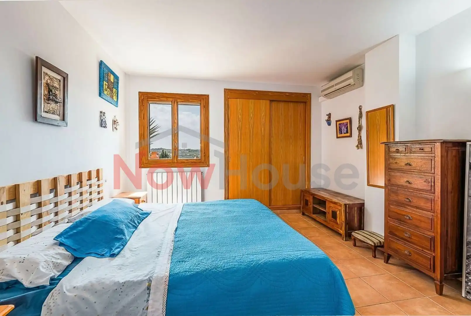 Schlafzimmer von Erdgeschoss zum Verkauf in Santa Margalida mit Klimaanlage, Heizung und Terrasse