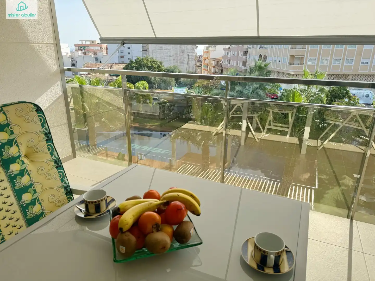 Terrace of Apartments for rent in El Campello  with Air Conditioner, Private garden and Terrace
